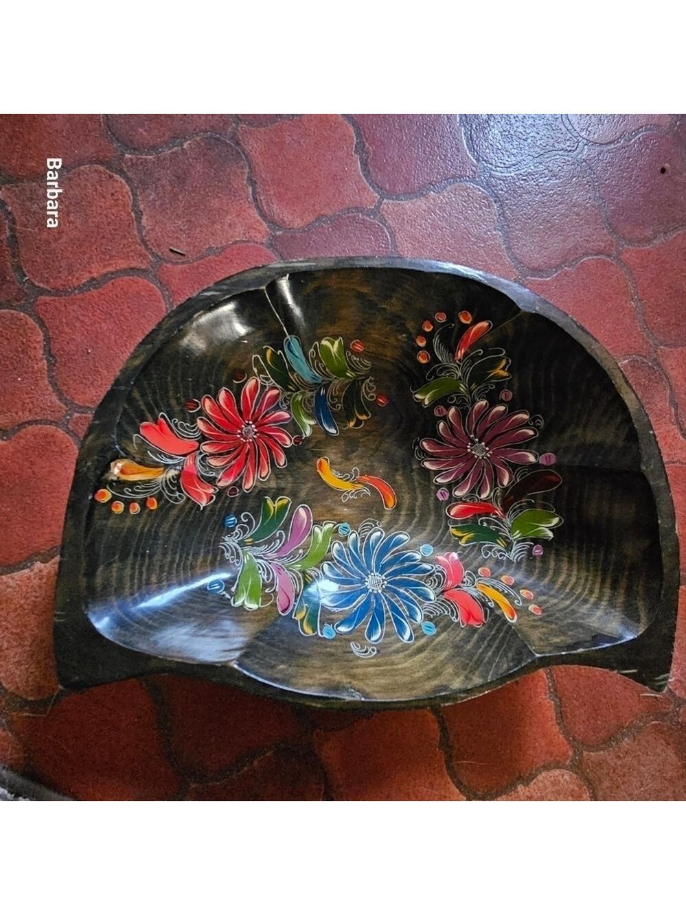 Vintage Mexican Handmade Wooden Batea or Bowl